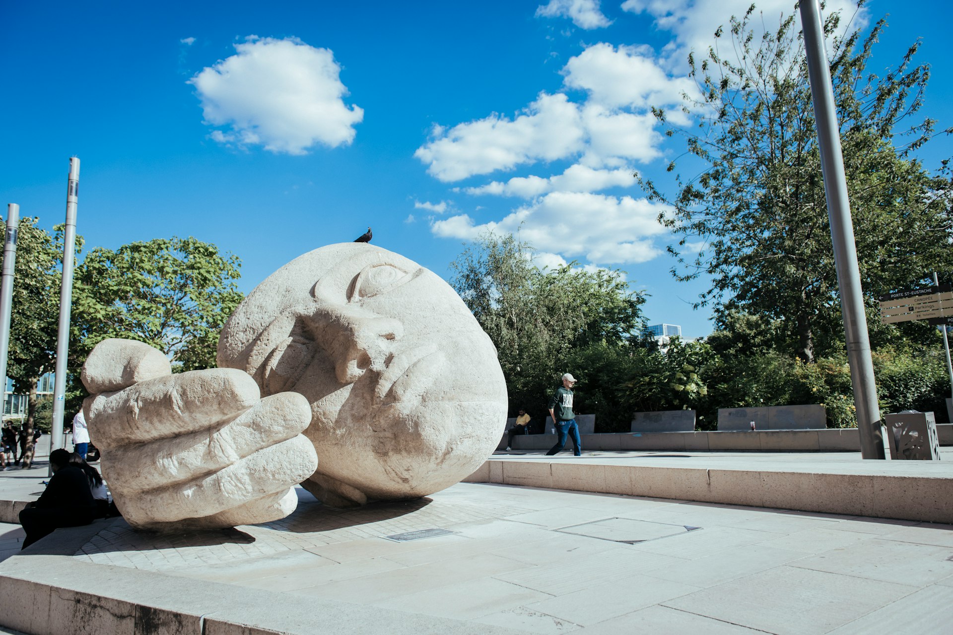 a large stone sculpture